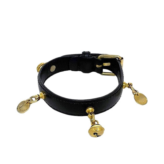 Prada Bracelet Black Excellent Condition Rare Leather GP Preowned Prada