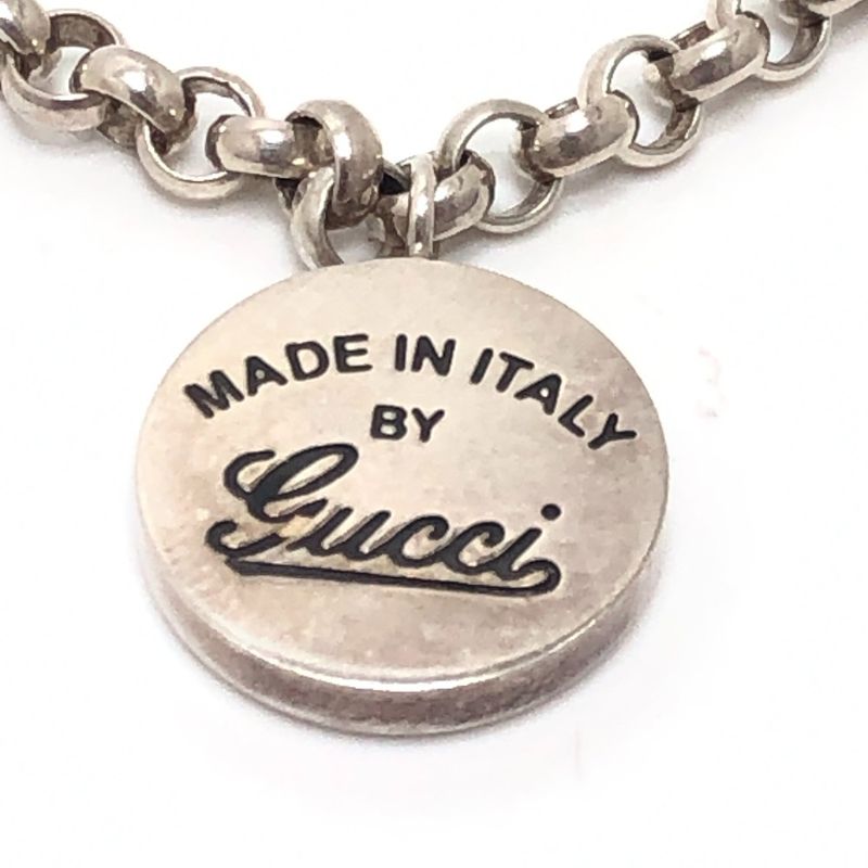 Gucci Necklace Circle Logo Sv925 Silver