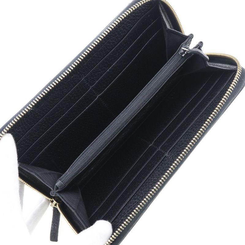 Gucci Interlocking 509644 Leather Unisex Long Wallet