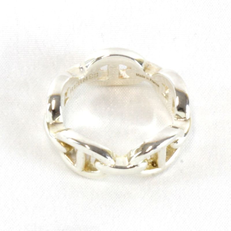 925 Silver Hermes Chaine D'ancre Ancienne Ring #51 Ring Size 11