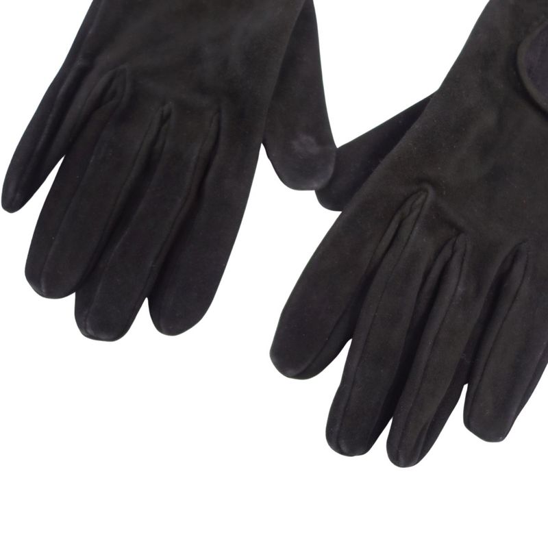 Hermes Gloves H Logo Hardware Suede Leather Rede