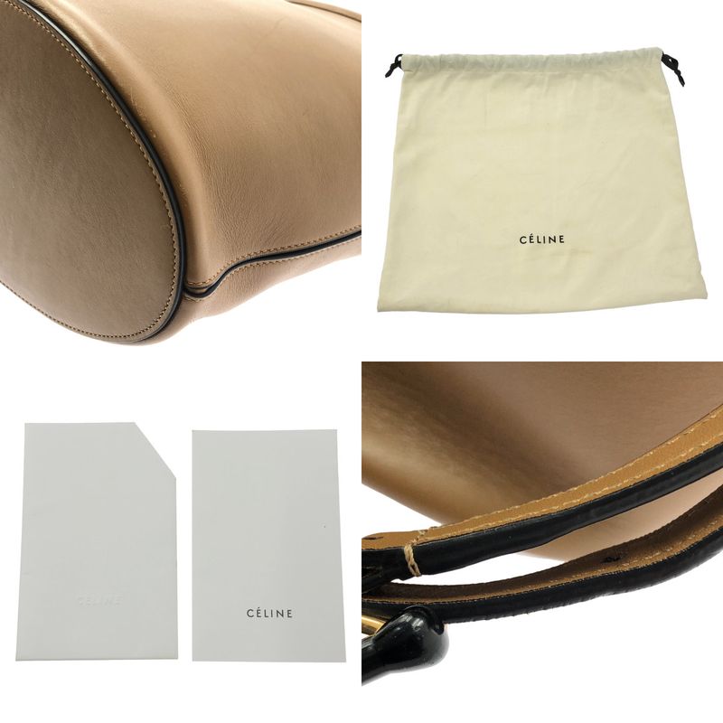 Celine - Clasp Bucket Bag Clasp Bucket Shoulder Bag - Brown - Women