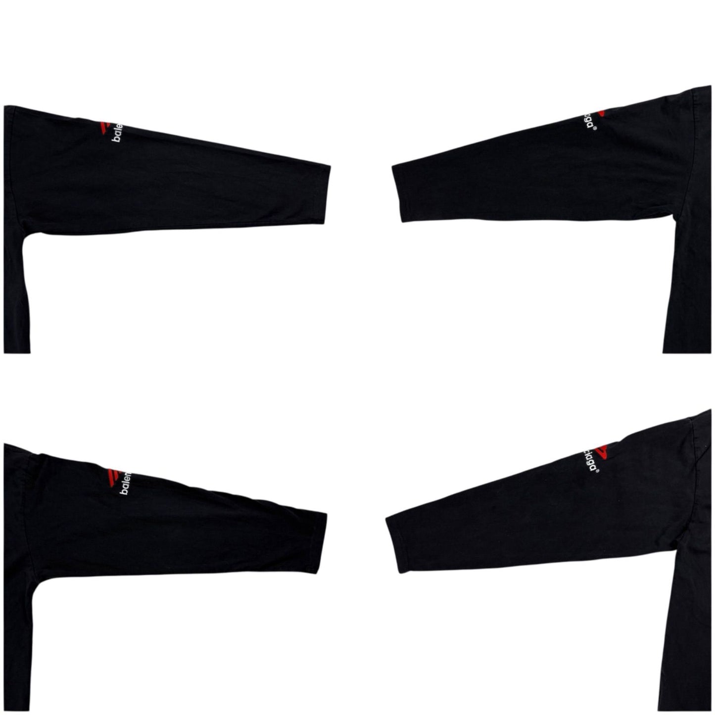 Balenciaga 3b Sports Icon Long Sleeve T-Shirt Oversize Black