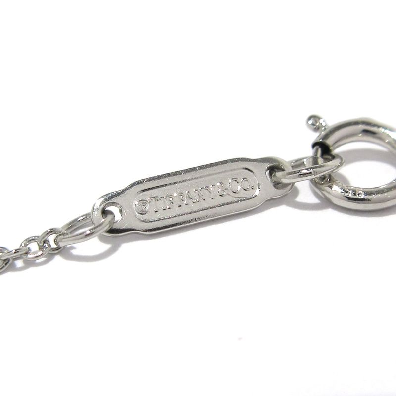 Tiffany & Co Necklace Sentimental Heart Pt950 X 16P Diamonds