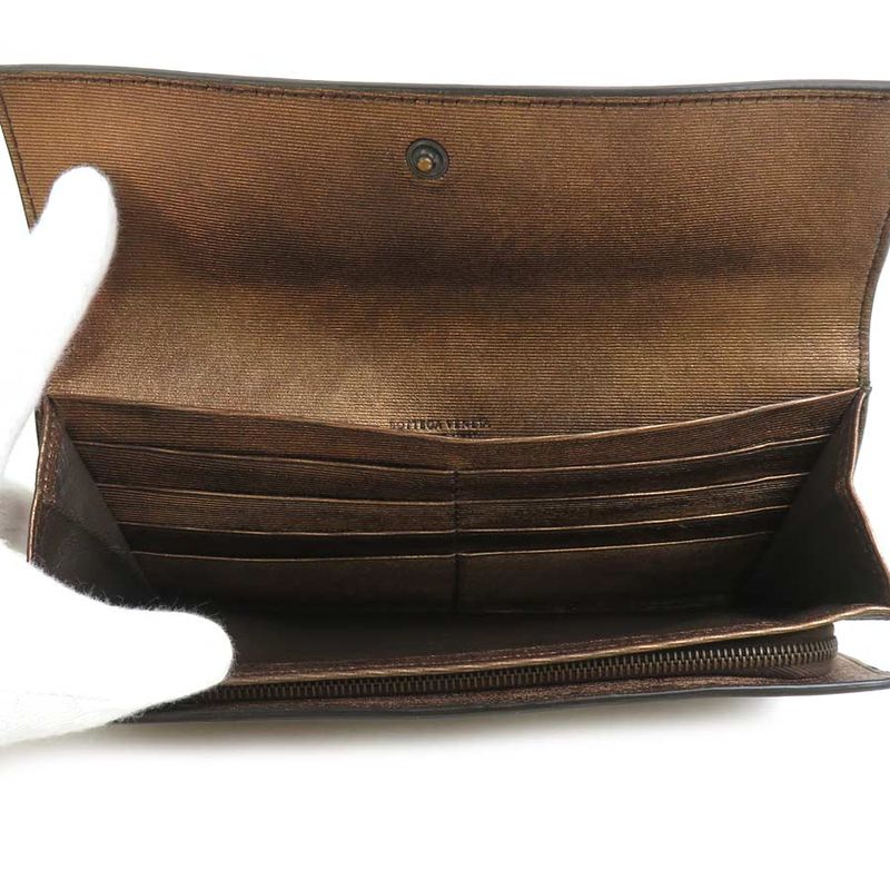 Bottega Veneta Long Wallet In Intrecciato