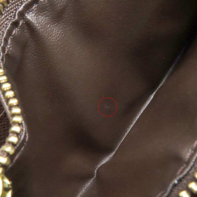 Louis Vuitton Long Wallet Porte Monejip Damier Canvas Damier Ebene Gold