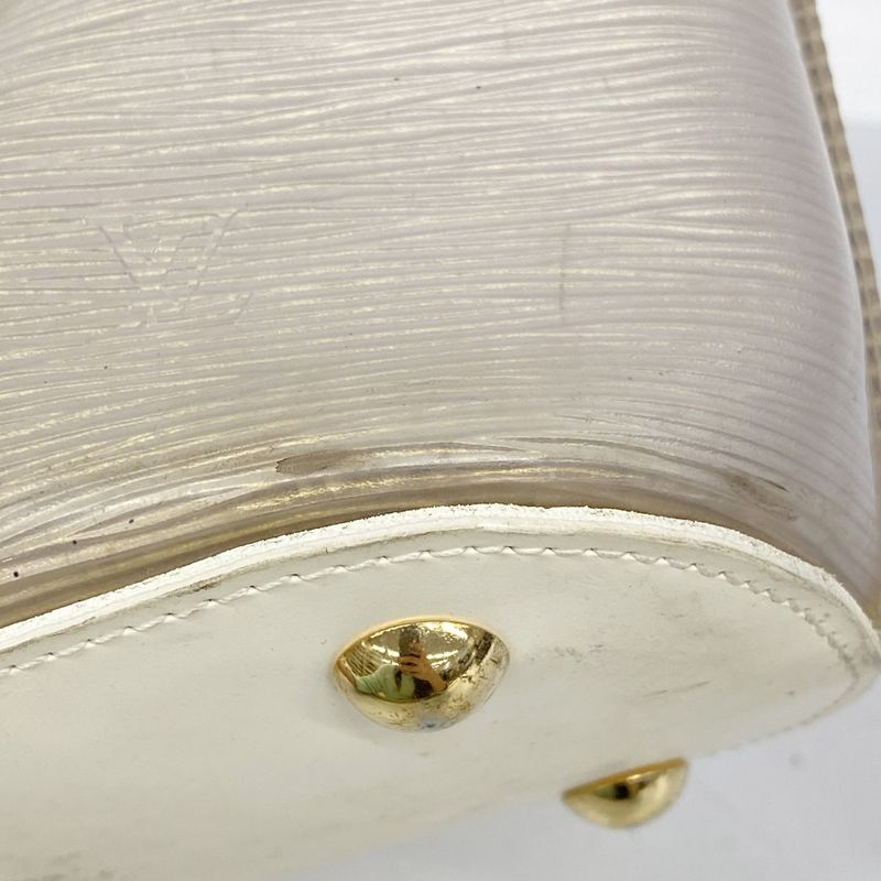 Louis Vuitton Handbag Epi Plage Mini Lagoon Bay M92263 White Women's