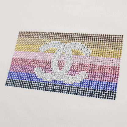 Chanel Coco Rhinestone T-Shirt C63126k10637 White M