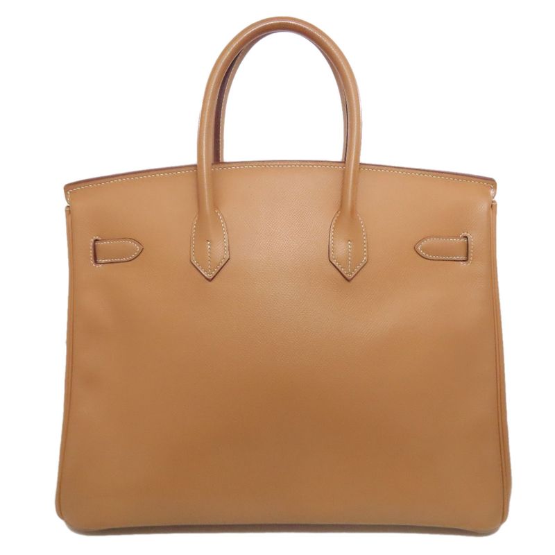 Hermes Birkin 35 Gold Hardware Handbag Courchevel Women