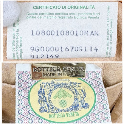 Bottega Veneta Mini Handbag Orange Accessory Pouch Intrecciato Leather Top