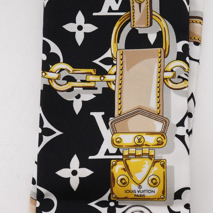 Louis Vuitton Bandeau Monogram Confidential M78656 Silk White Women's Scarf