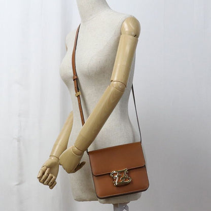 Fendi Shoulder Bag Carrigraffi Fe90591 Shoulder Bag Leather Shoulder Bag Women's