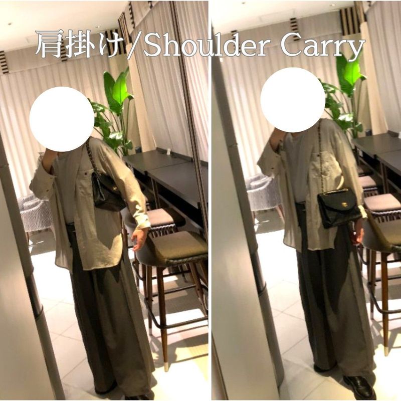 ◎ Authentic Chanel Half Moon Matelasse Chain Shoulder Bag Black Coco Mark