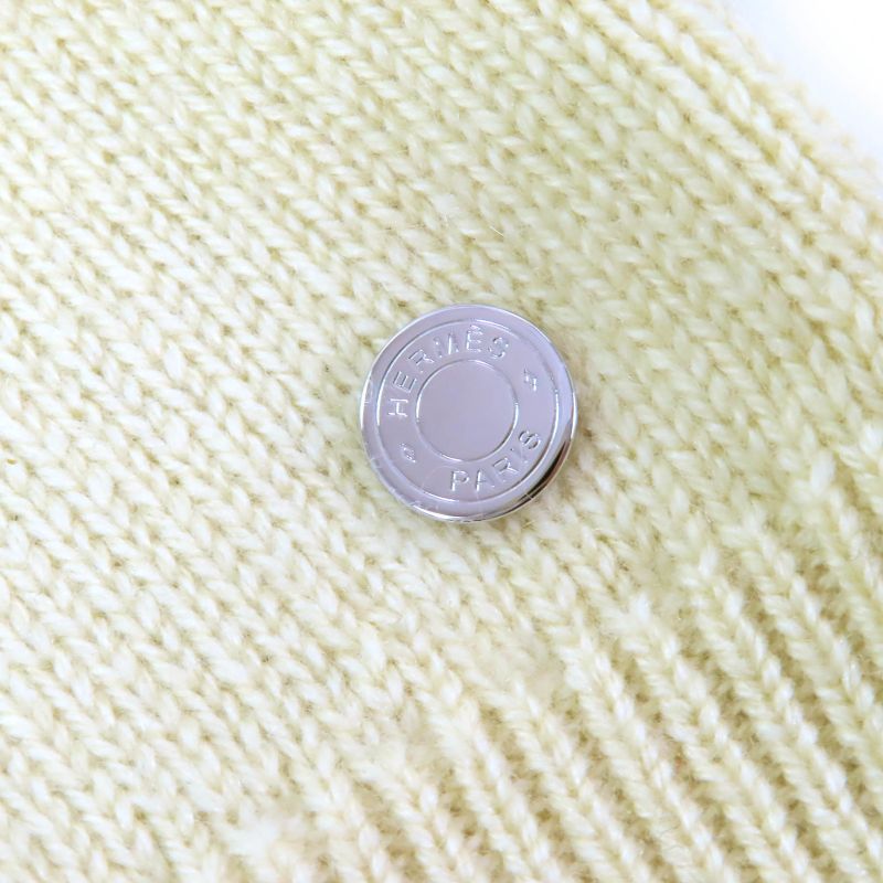 Hermes 22AW 2h2603d1 100% Cashmere Serie Buttons Long Sleeves Oversized Sweater