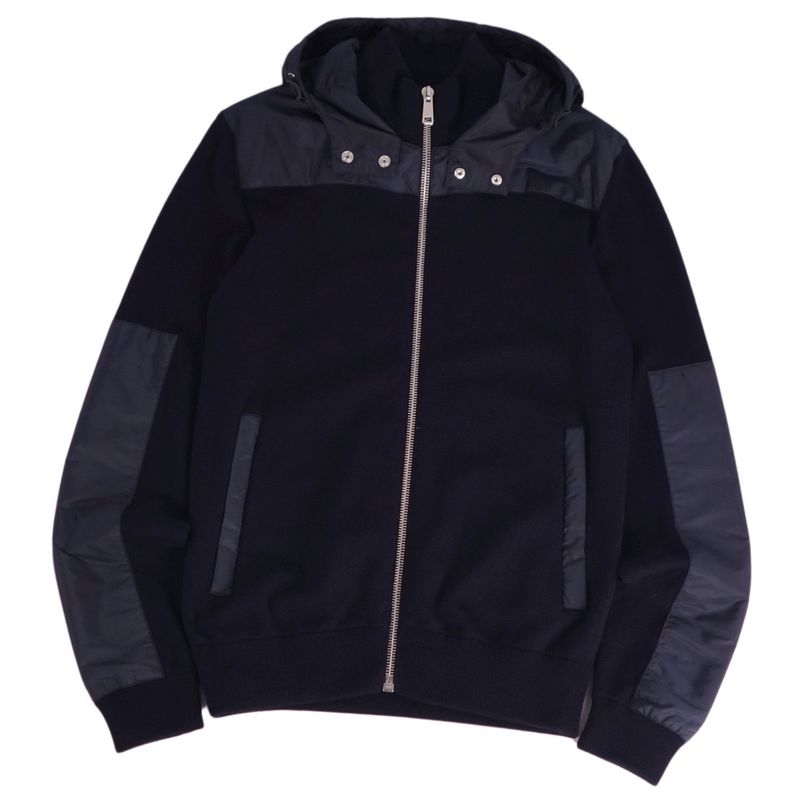 Prada Jacket Knitted Hoodie Hooded Wool Nai