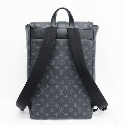 Louis Vuitton Saumur Backpack Rucksack M45913 Black Monogram Eclipse