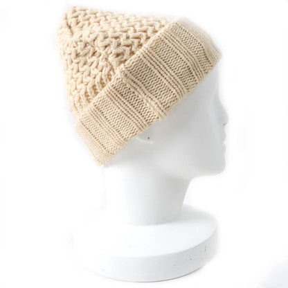 CHANEL Sports 100% Cashmere Coco Mark Plate Knit Hat Knit Cap