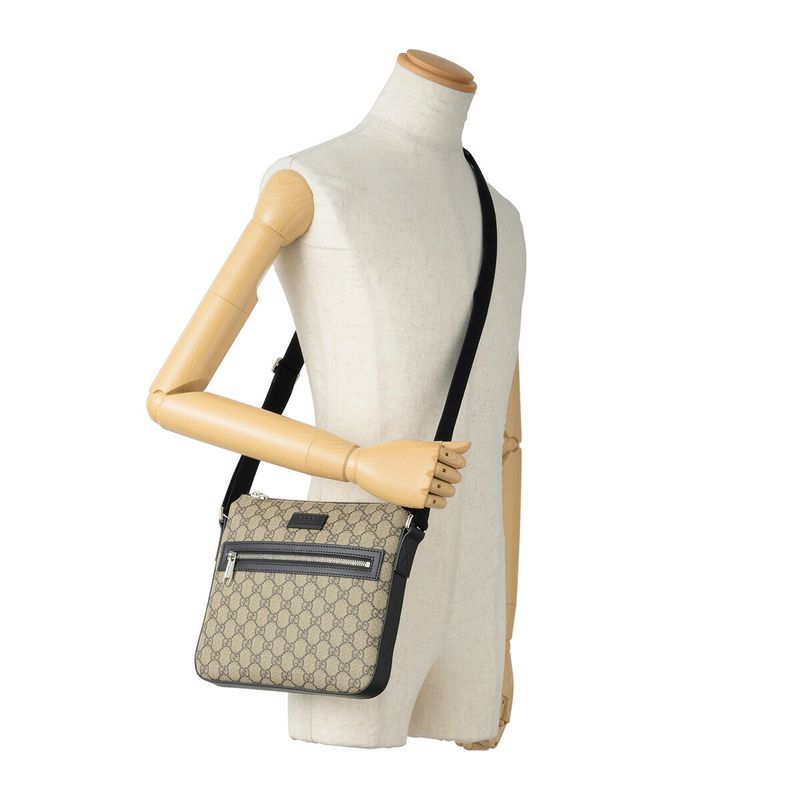 Gucci Shoulder Bag GG Supreme Beige/black