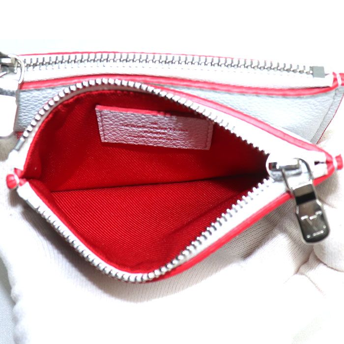 Louis Vuitton Double Zip Card Holder Coin Case Damier Spray Multicolor M81430