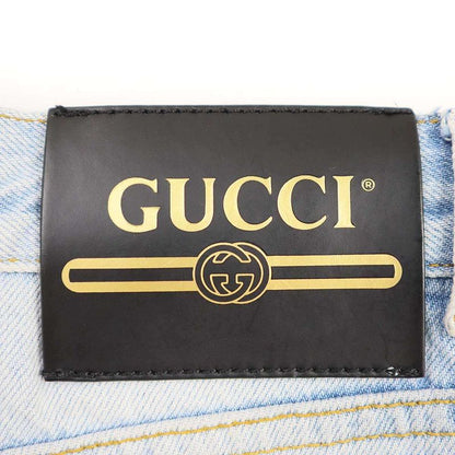 Gucci Straight Leg Horsebit Denim Pants 666799 Xdbyd Indigo 26