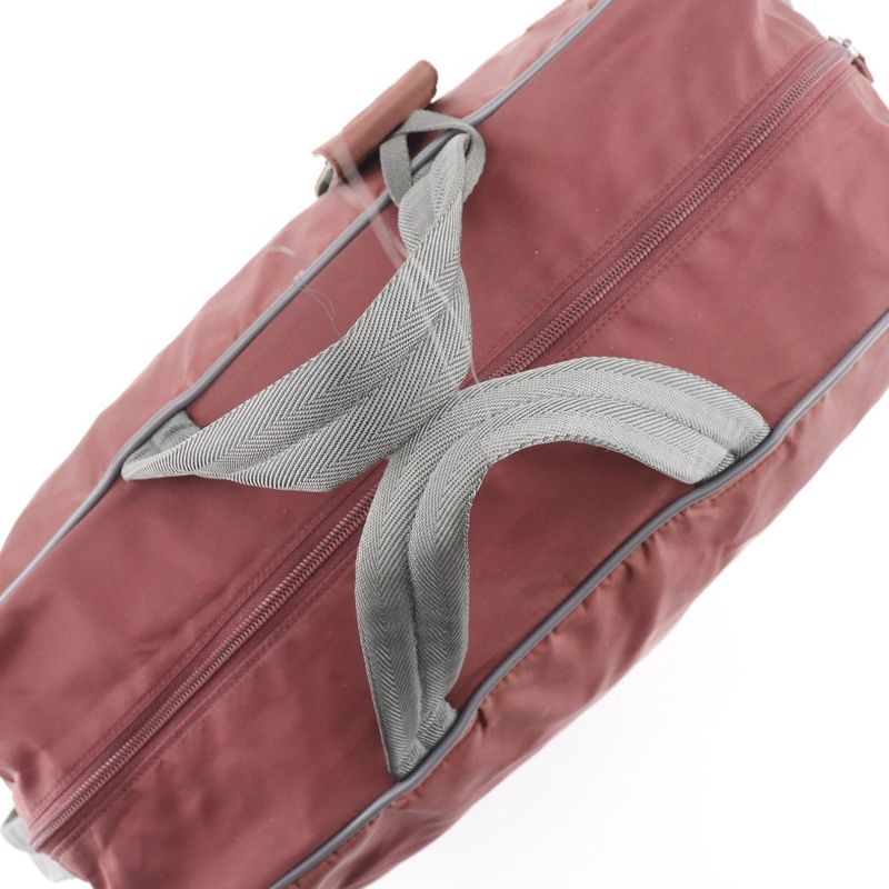 Prada Sports Prada Sports 2WAY Shoulder Nylon Red Brown Unisex Boston Bag