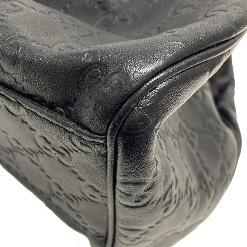 Gucci Tote Bag Sookie/shima Line 211944 Black Leather