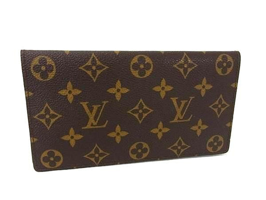 Louis Vuitton M62223 Monogram Porte Chequier Double Fold Long Wallet Fn5860