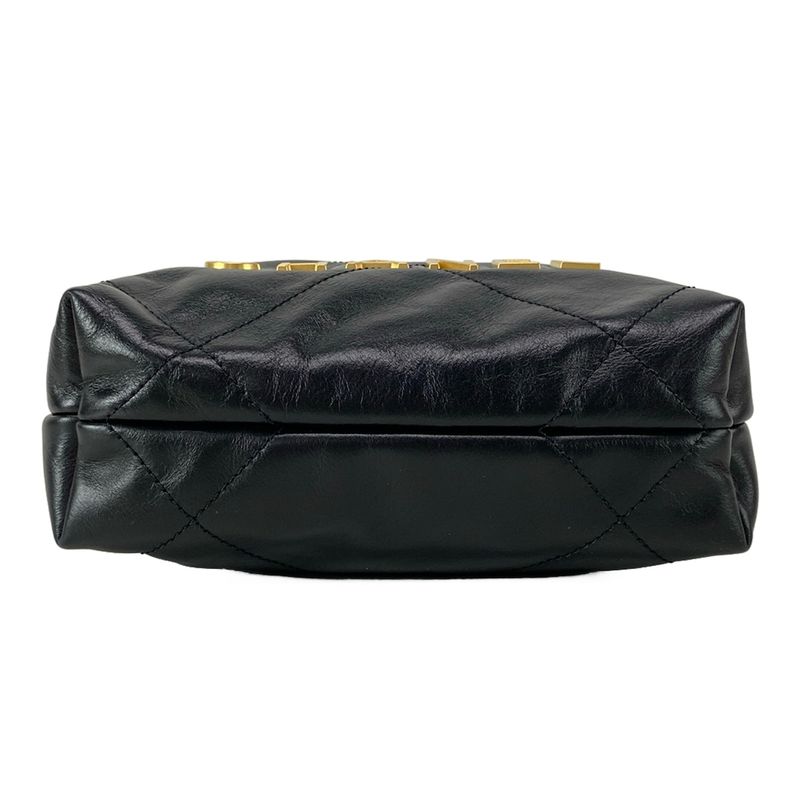 Chanel Shoulder Bag Chanel 22 Mini Handbag As3980 Black 2way/chain Shoulder/vint