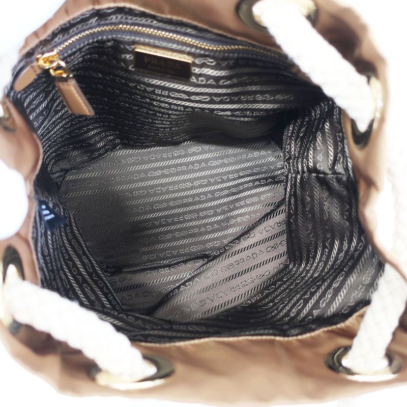 Prada Marina Small Re-nylon Bucket Bag Shoulder Bag Nylon Leather