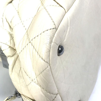 Chanel Handbag CC Coco Mark Leather Beige