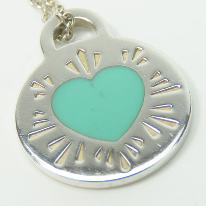 Tiffany & Co Necklace Return To Round 925 Silver Approx 4.0g Silver Tiffany &