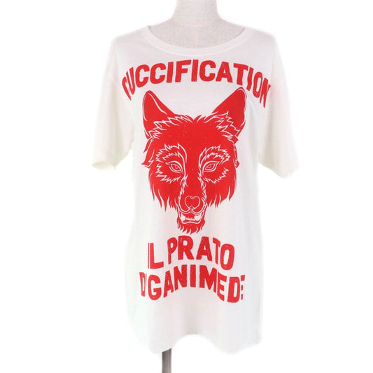 Gucci 492347 100% Cotton Guccification Oversized Damaged Short Sleeve T-shirt