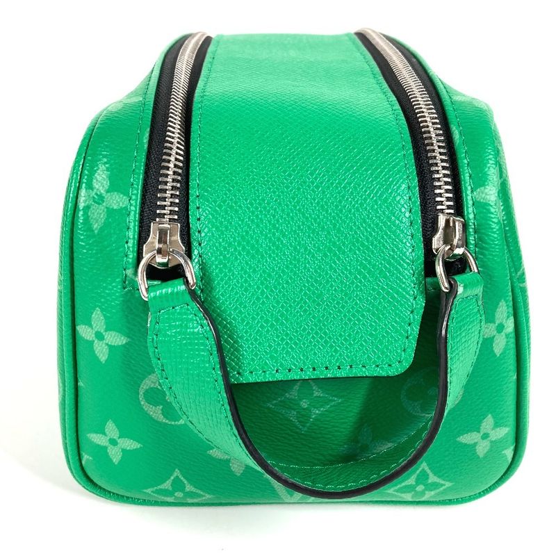 Louis Vuitton Second Bag Dop Kit M31013 Taiga Leather Cactus Green