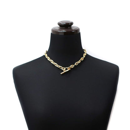 Hermes Chaine D'ancre PM Necklace 43 Frames Au750 Pink Gold PG Chain