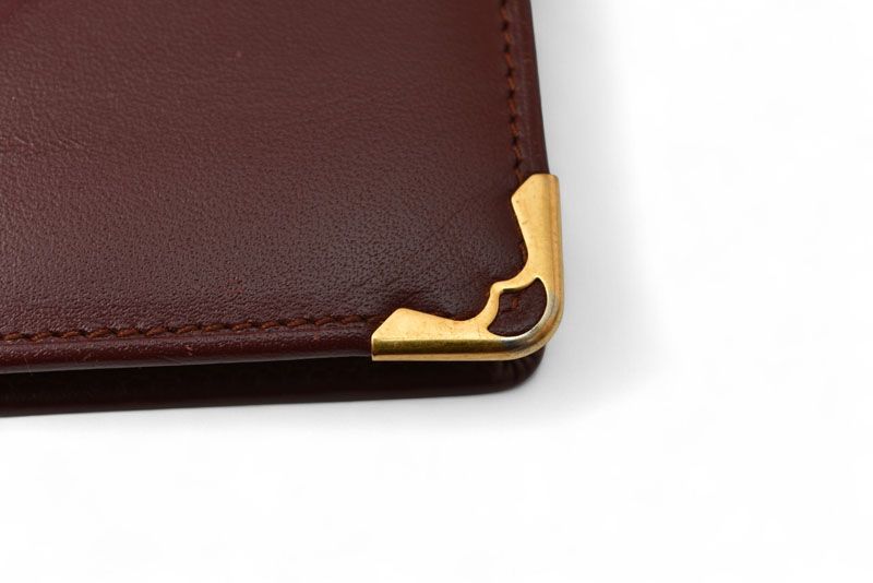 Cartier Fold Wallet Vintage Cartier Mini Wallet Must De Cartier Bordeaux