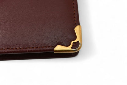 Cartier Fold Wallet Vintage Cartier Mini Wallet Must De Cartier Bordeaux