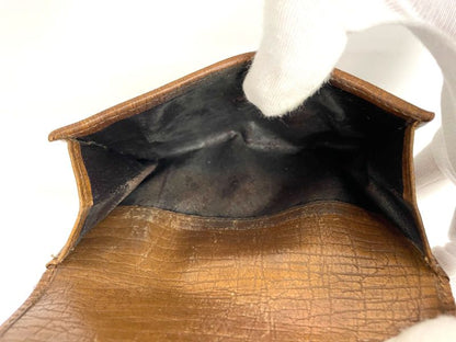 Gucci GG Canvas Leather Compact Wallet Bifold Wallet Bamboo 112521 Beige Made