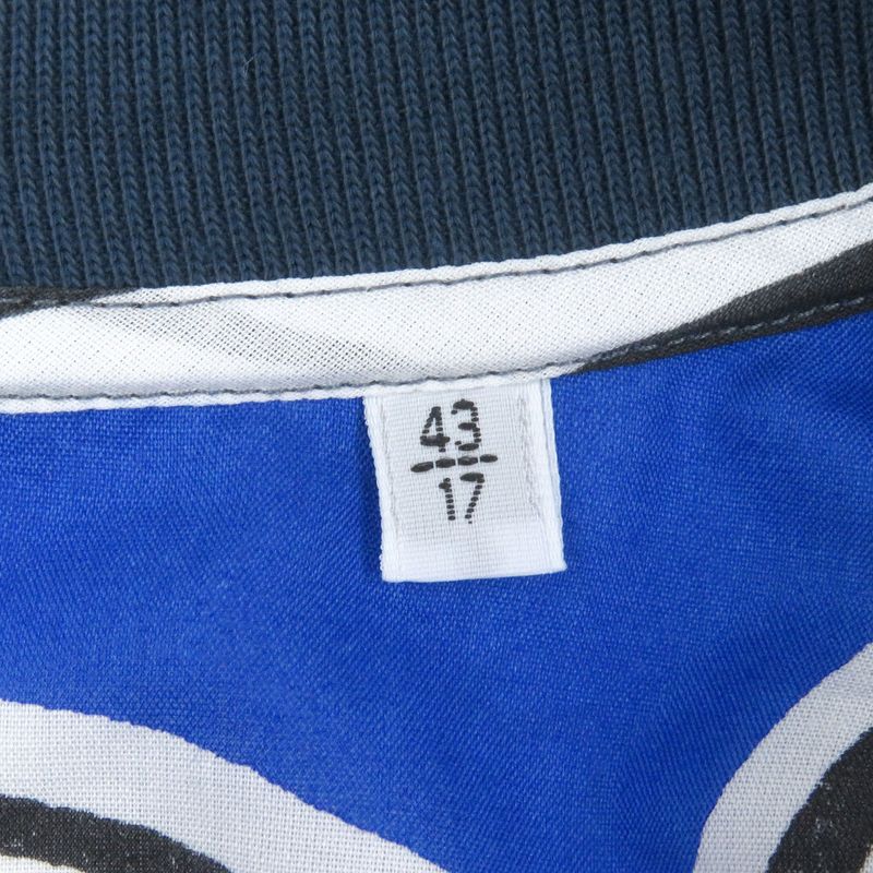 Hermes 2021 Horse All Over Light Hand Blouson Jacket Blue Gray 43 With Box Made