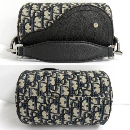 Dior Saddle Lola Mini Bag Oblique 1adp0262yky Black Calfskin Shoulder