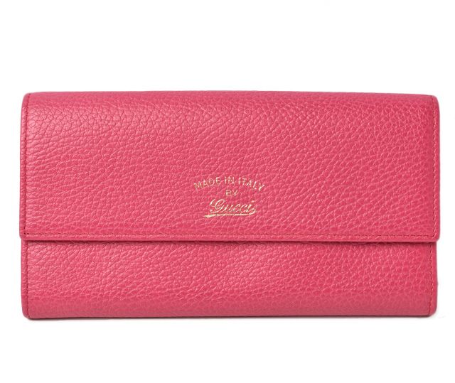 Unused Gucci Long Wallet Gucci Swing Pink 354496