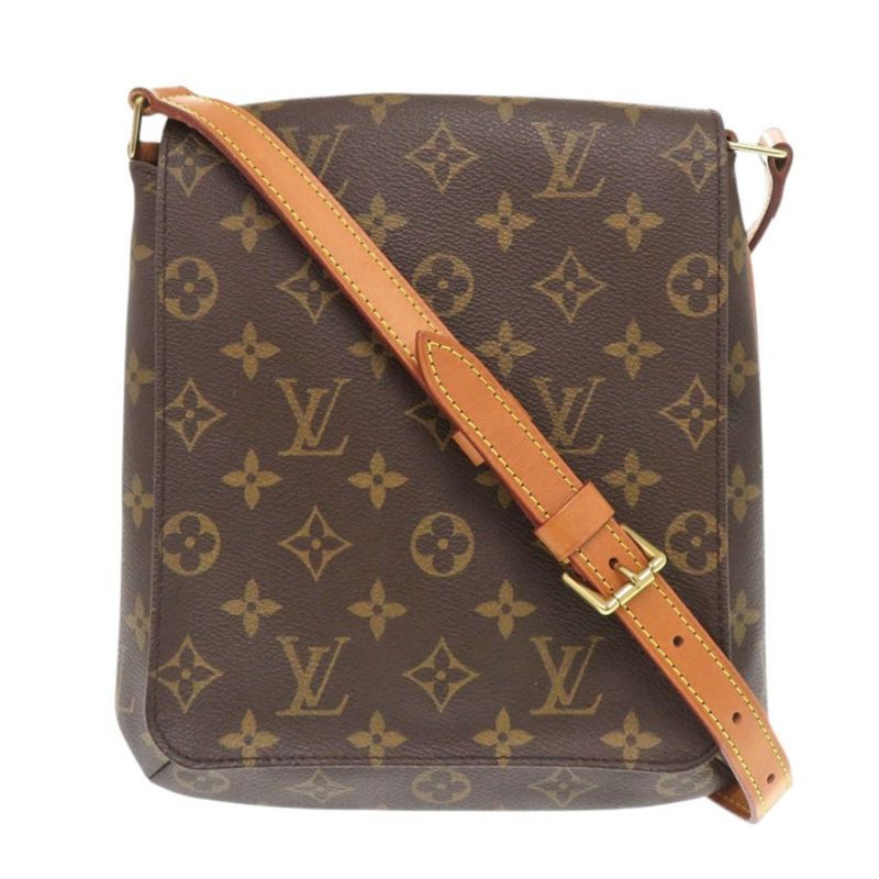 Louis Vuitton Monogram Musette Salsa Short Strap M51258 Shoulder Bag Brown LV