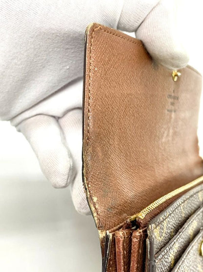 Louis Vuitton Monogram Portefeuille Sarah Long Wallet M61734 Brown Made In