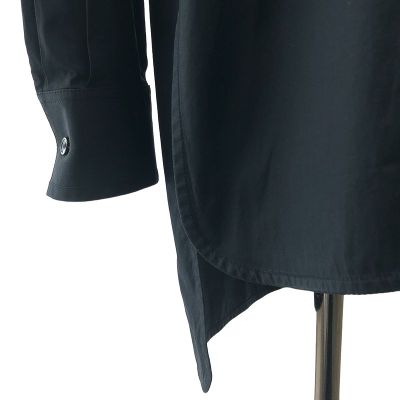 Celine - Phoebe Period Shoulder Zip Slit Blouse - 36 - Black - Women's