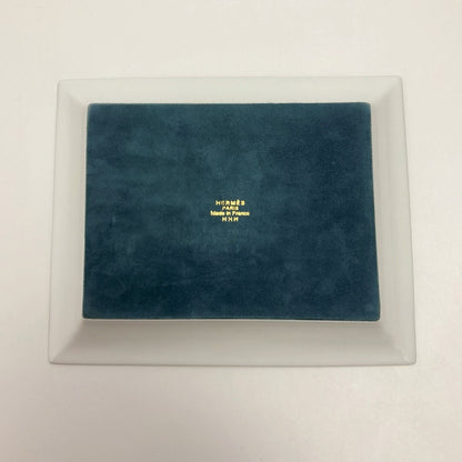 Hermes Chevaldrian Viduposh Square Plate Horse Porcelain Accessory Case Box