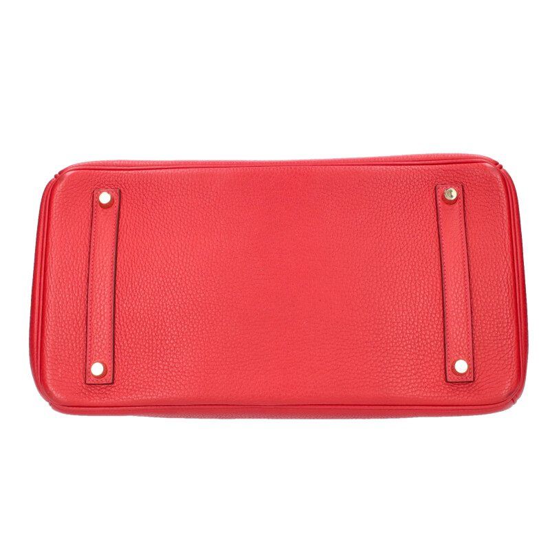 Hermes Birkin 35 C Engraved Ghardware Togo Leather Handbag Men 35