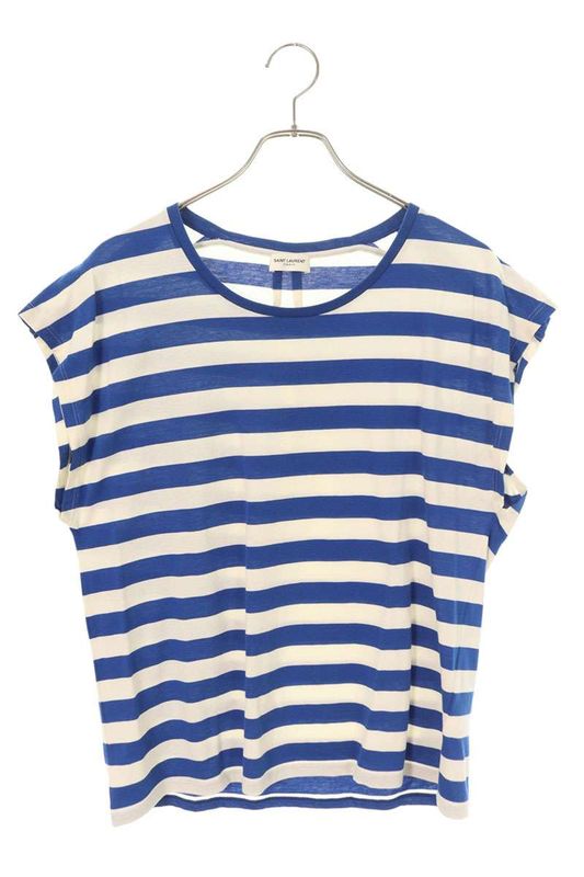 Saint Laurent Paris 343735 Y2e01 Striped Sleeveless Cut And Sewn Men's XS