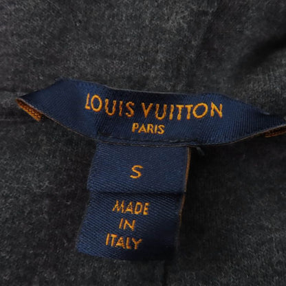 Louis Vuitton 20AW Cotton Monogram Sleeveless Hoodie Top Dark Grey S Made In