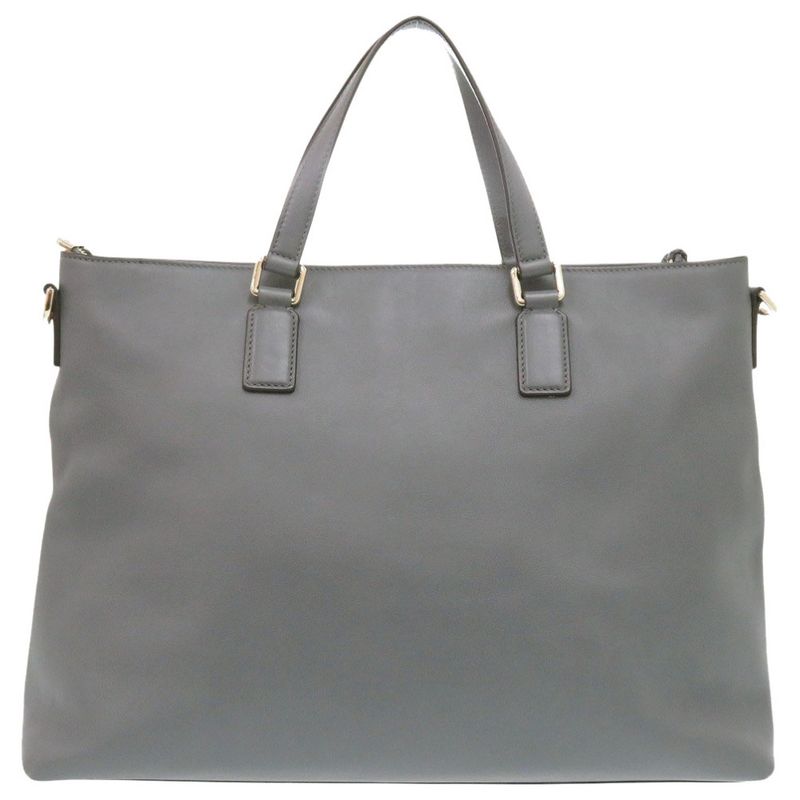 Gucci Bamboo 365345 Leather Grey Tote Bag 0835 Gucci