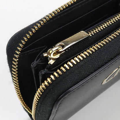 DIOR Zip Card Holder Coin Purse Calf Zip Card Holder Women's