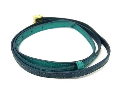 Fendi Leather Necklace Choker Accessory Women's Green Au7755